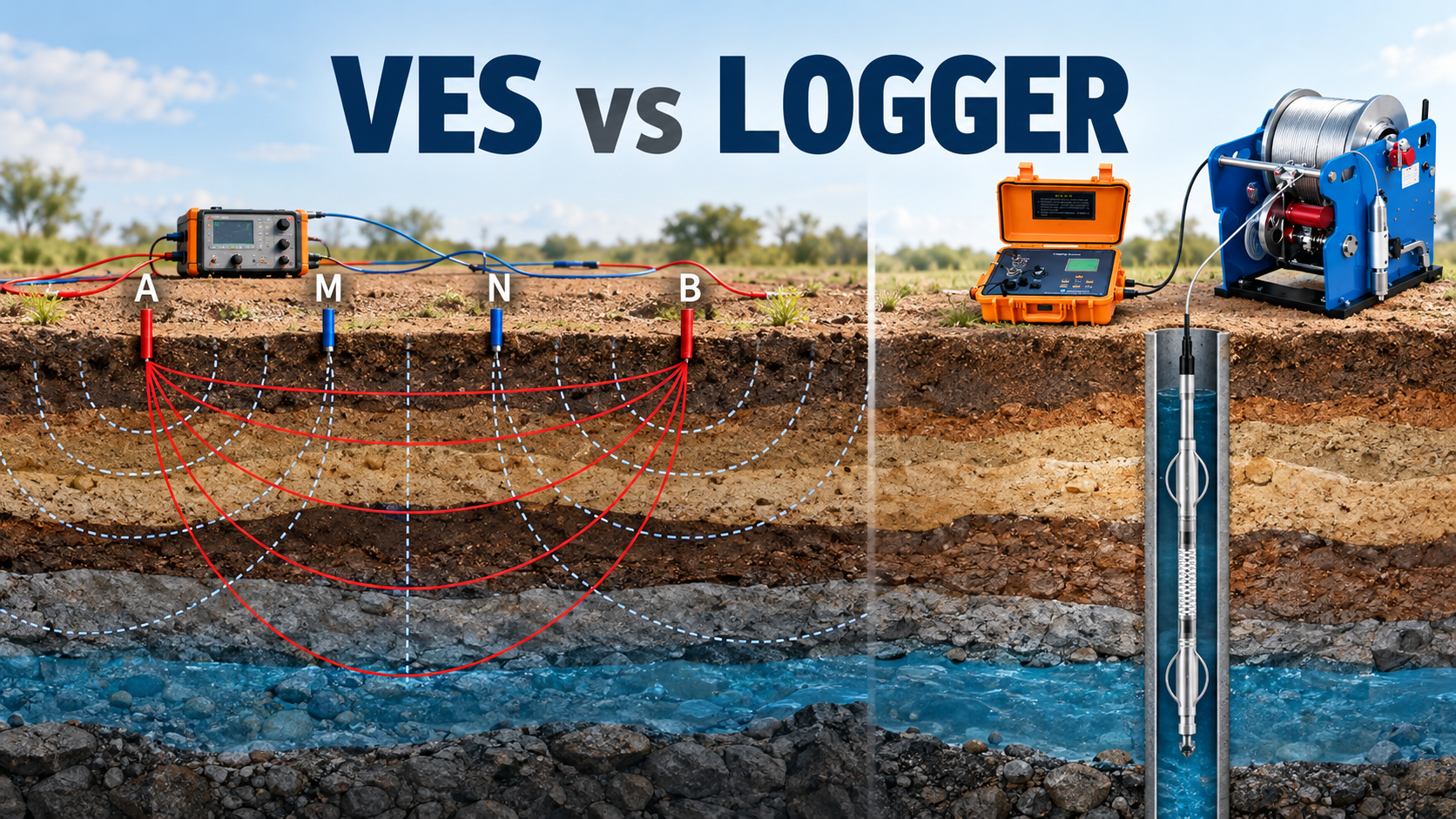 VES vs. Borehole Logging: Choosing the Right Method for Production and Recharge Wells